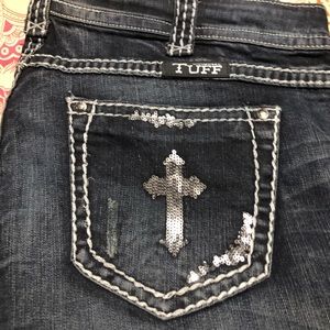 Cowgirl Tuff Bling Cross Jeans 36/33.